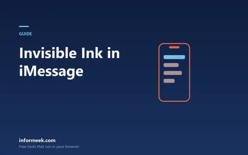 How to Use Invisible Ink in iMessage