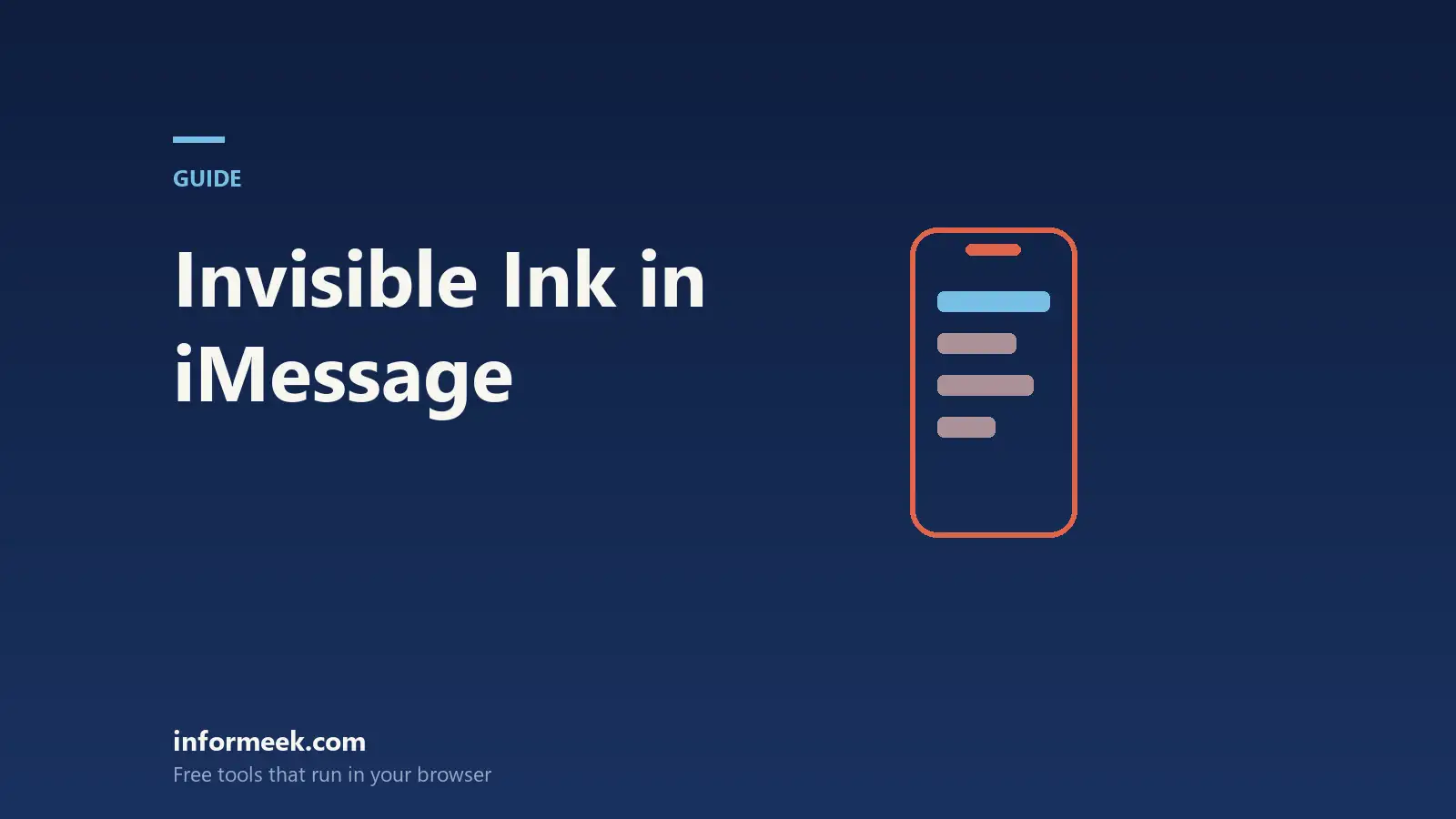 How to Use Invisible Ink in iMessage
