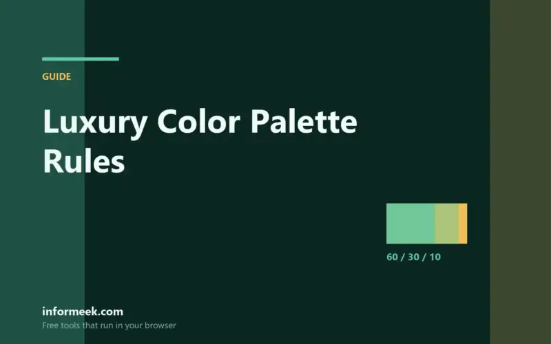 Luxury Color Palette: 6 Proven Rules for Premium Brands