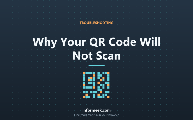 Why Your QR Code Is Not Scanning