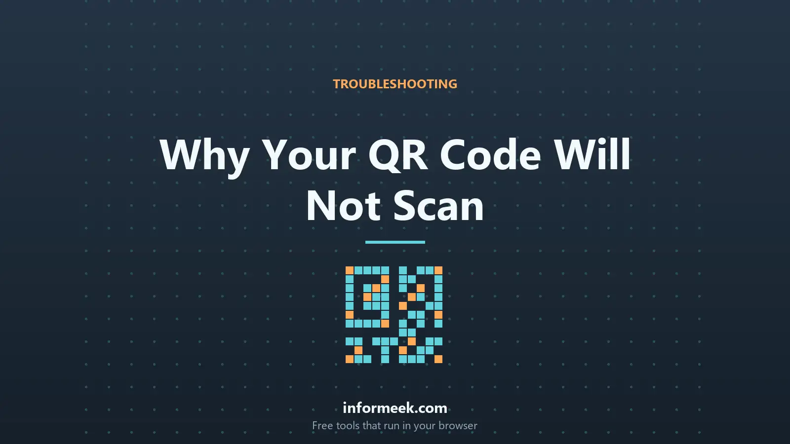 Why Your QR Code Is Not Scanning