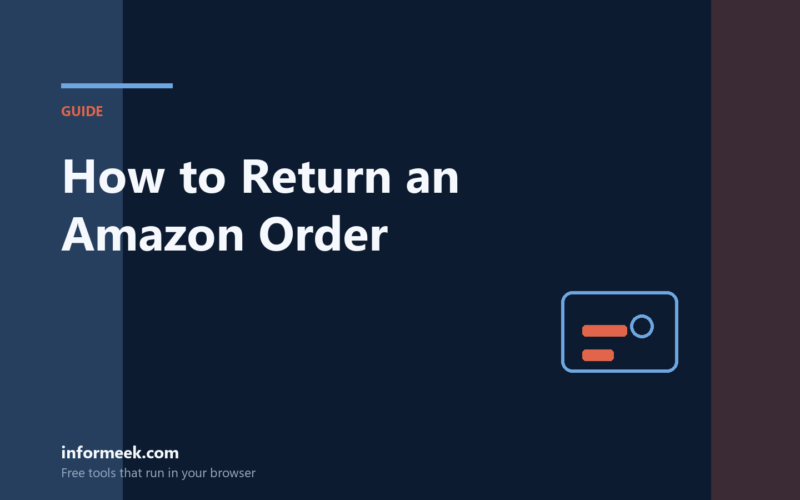 How to Return an Amazon Order