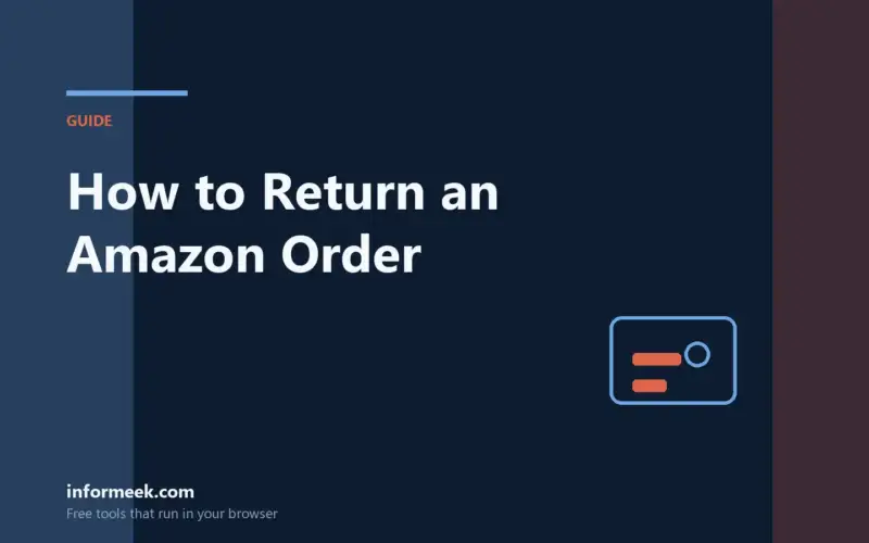How to Return an Amazon Order