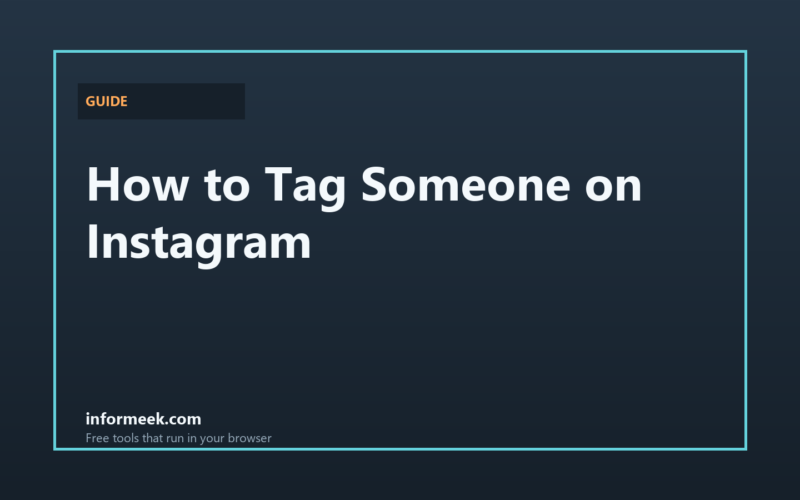 How to Tag Someone on Instagram