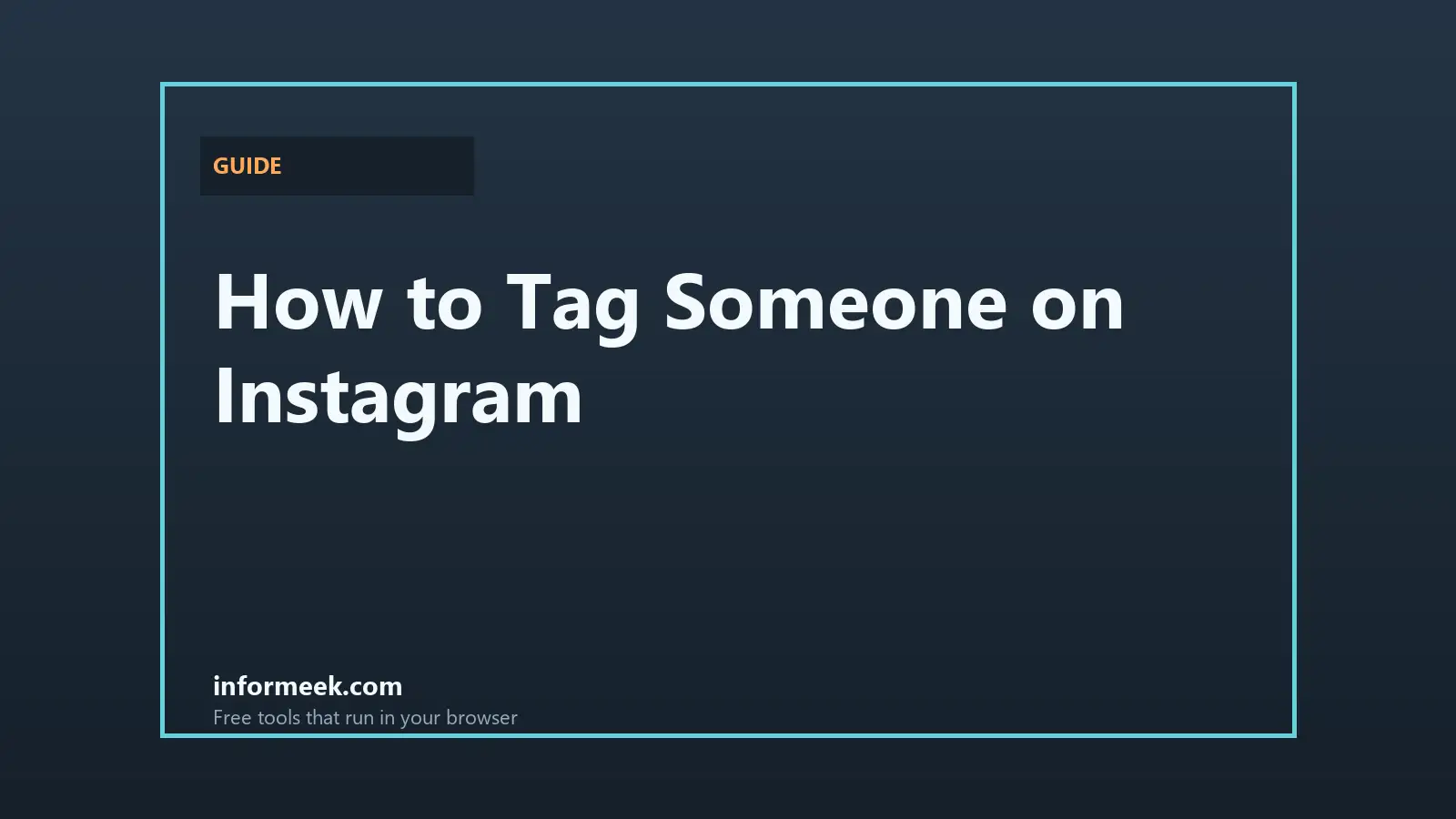 How to Tag Someone on Instagram