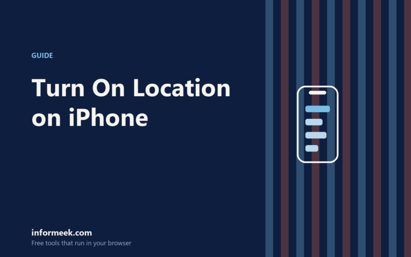 How to Turn On Location on iPhone