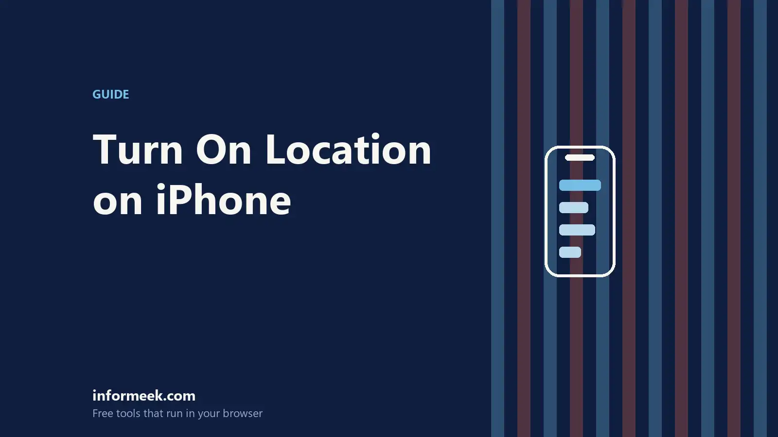 How to Turn On Location on iPhone