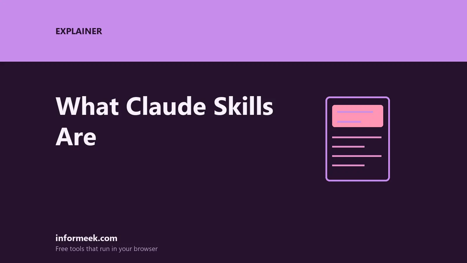 What Claude Skills Are and How They Work