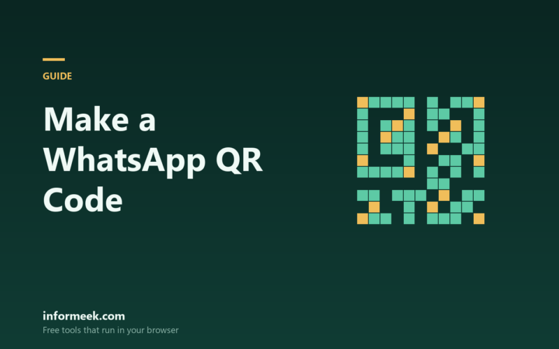 How to Make a WhatsApp QR Code