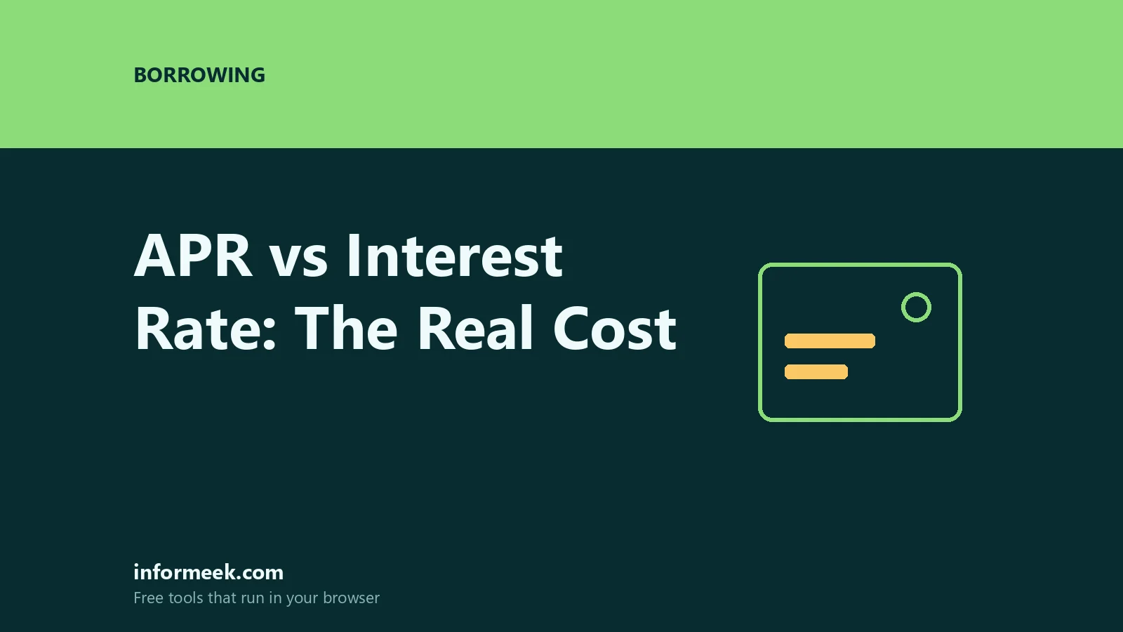 APR vs Interest Rate: 3 Differences Worth Real Money