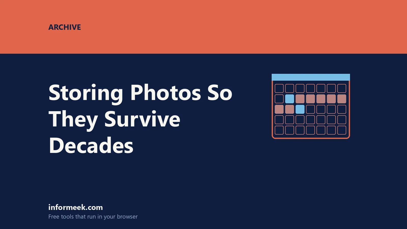 How to Store Digital Photos So They Survive Decades