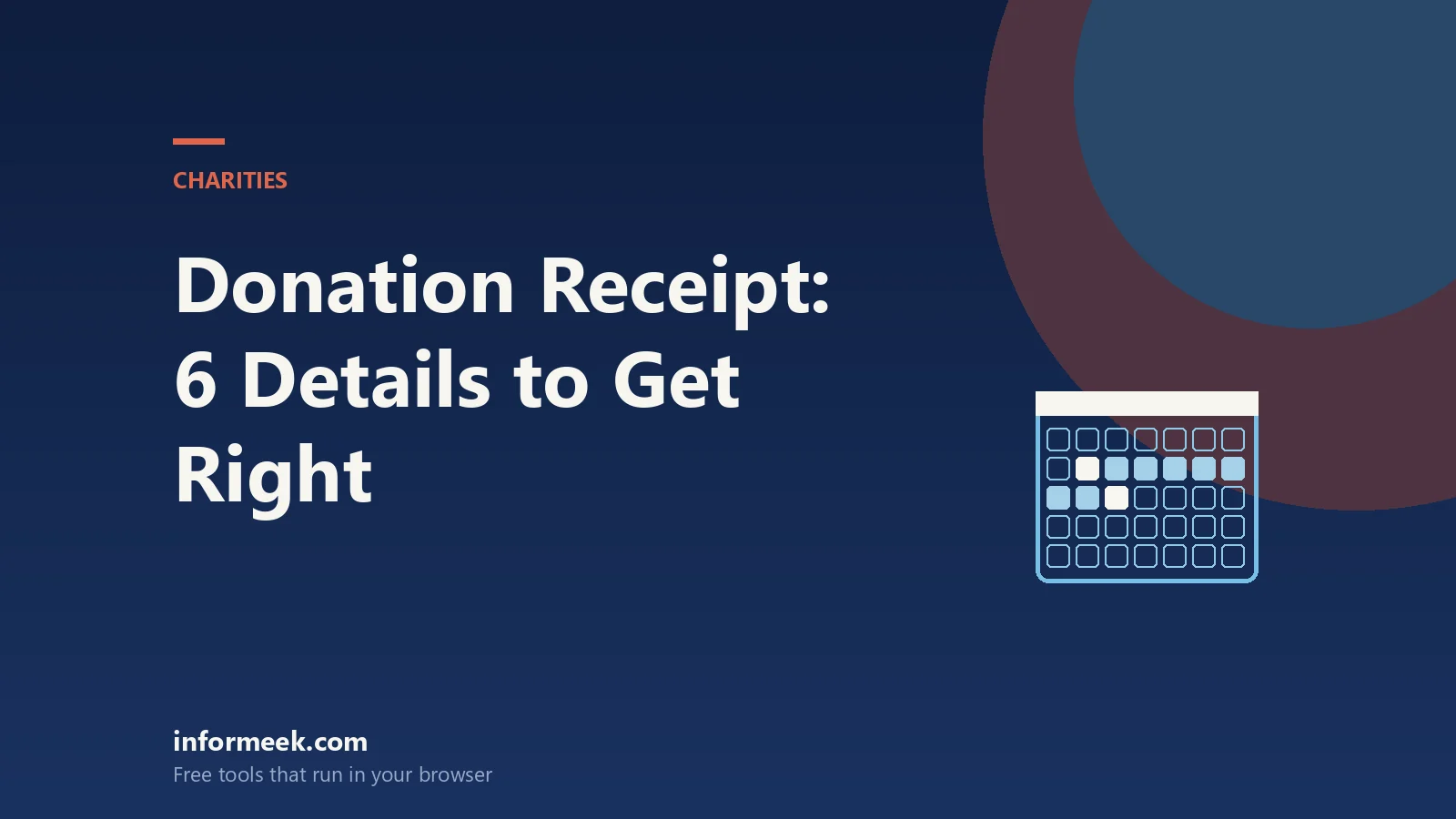 Donation Receipt Template: 6 Details You Cannot Get Wrong