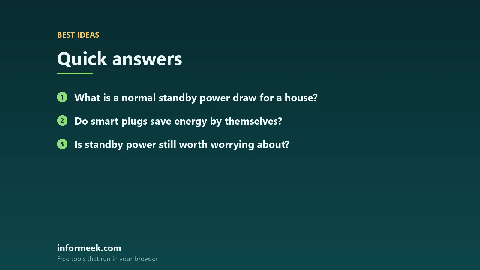 home energy monitoring: quick answers