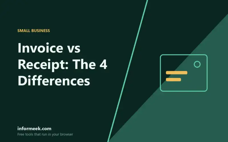 Invoice vs Receipt: 4 Differences That Avoid Tax Trouble