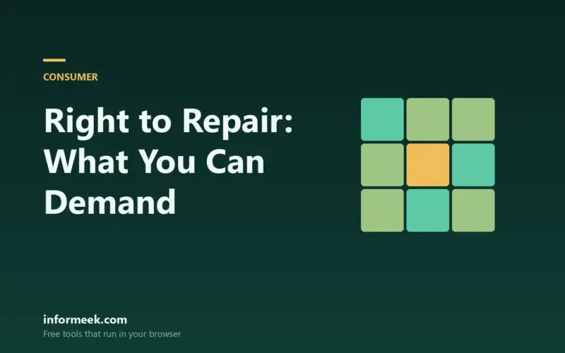 Right to Repair: What It Means for the Things You Own