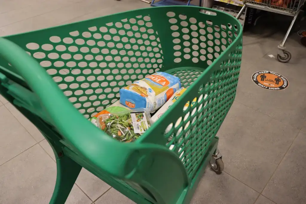 save money on groceries: Shopping Cart Supermarket