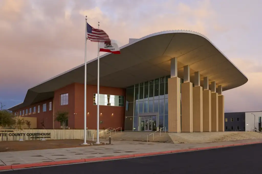 NFL suspensions: North Butte County Courthouse at sunset